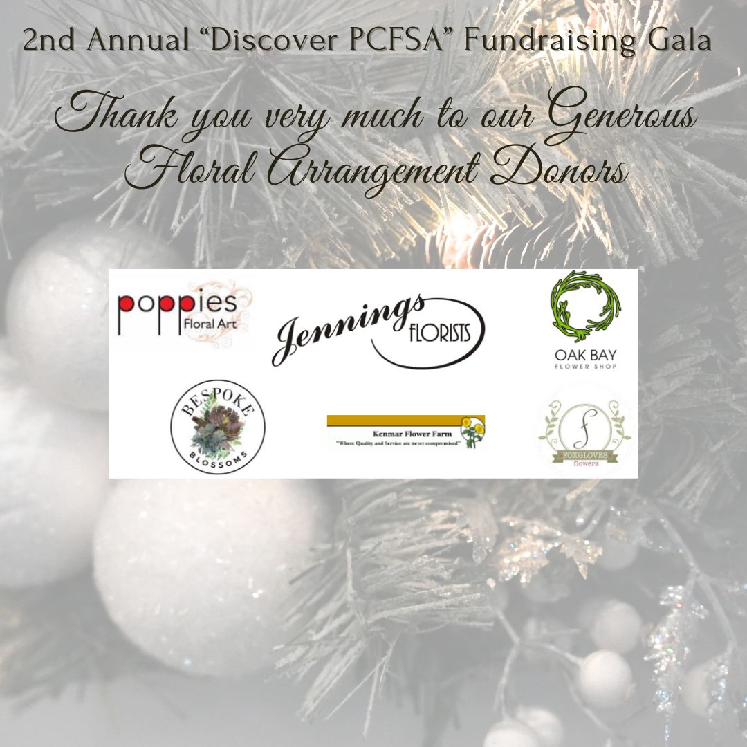 2nd Annual Discover PCFSA Gala –  Thank You Very Much  For The Generous Floral Donations image